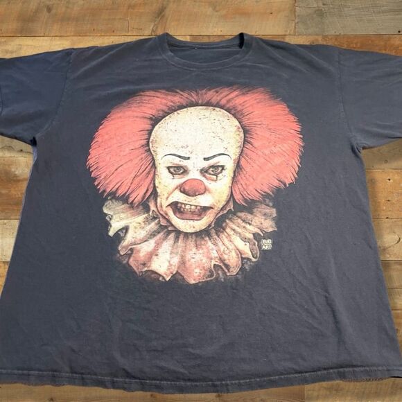 IT The Movie Pennywise Face Mens T-Shirt Tee Size XL - Picture 2 of 3